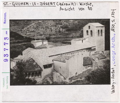 Vorschaubild Saint-Guilhem-le-Désert: Abteikirche, Ansicht von Nordosten 